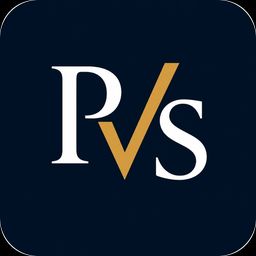 PVS square icon on dark background